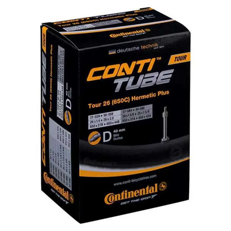 Direkt Vom Hersteller Continental Tour Wide Hermetic Plus Dunlop 40 mm Fahrradschlauch - 28´´