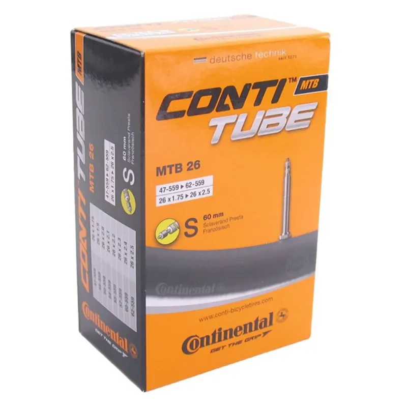 Continental Presta 60 mm Fahrradschlauch - 26´´ Versand Am Gleichen Tag