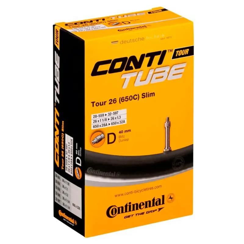 Rabatt Continental Tour Slim Dunlop 40 mm Fahrradschlauch - 700C
