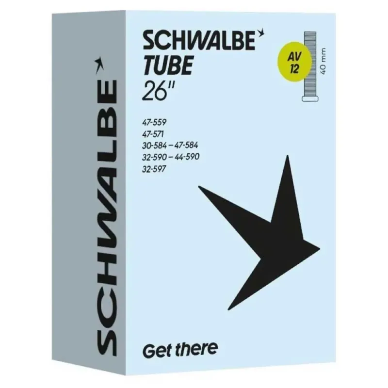 Schwalbe Schrader AV12 40 mm 10462110 Fahrradschlauch - 26-27.5´´ Markenprodukt