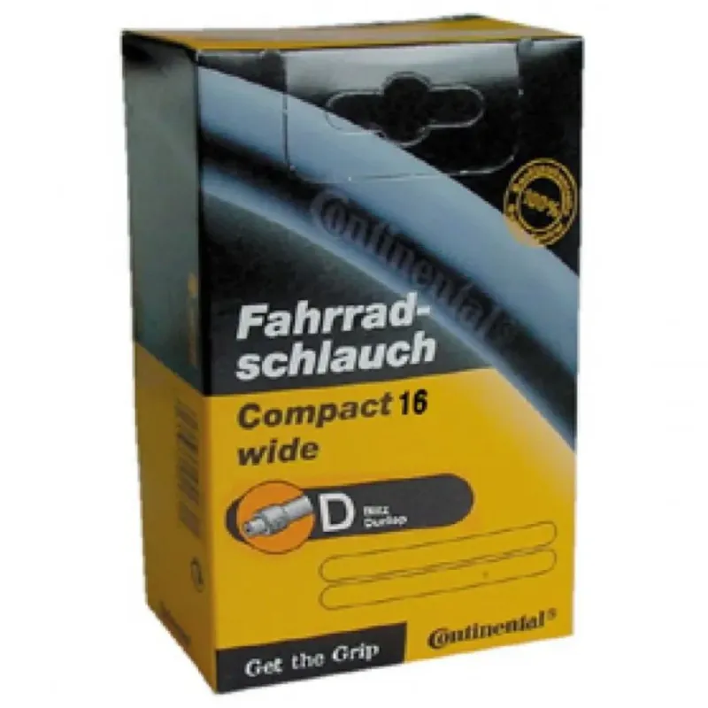 Solange Der Vorrat Reicht Continental Compact Wide Dunlop 26 mm Fahrradschlauch - 16´´