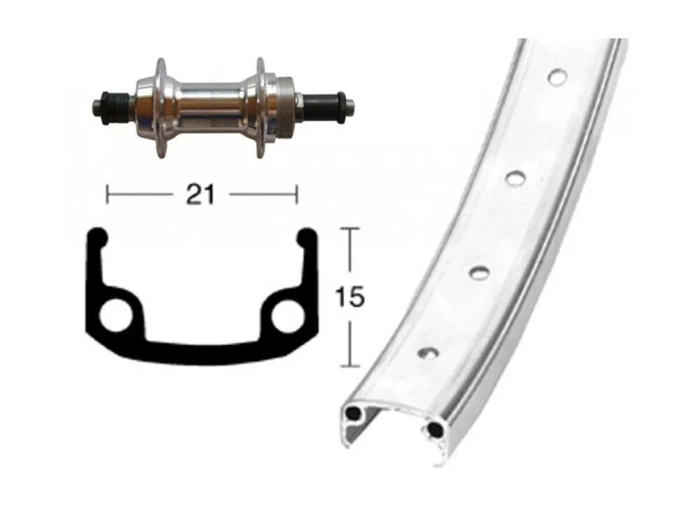 Angebot Bike-Parts - H-Rad 26x1.9 26ZollAlu-Kastenf.,si.,Alu135 Starr,SchrZKR