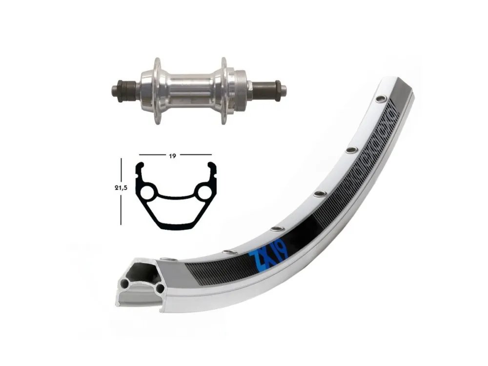 Bike-Parts - H-Rad 26x1.75 26ZollExal ZX19 silber SchrZKR,135 SSP,n.d. Sale