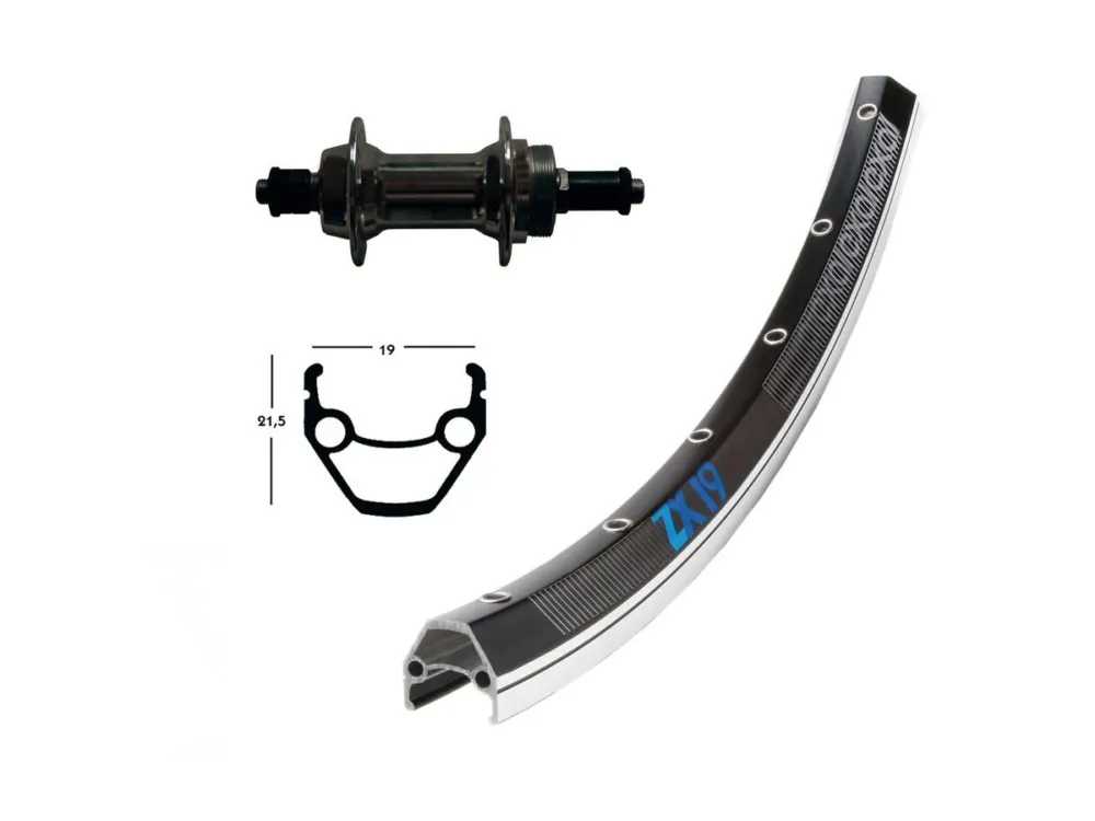 Bike-Parts - H-Rad 28x1.75 28ZollExal ZX19 sw/si,SchrZKR,135 SSP, n.d. Versand Am Gleichen Tag