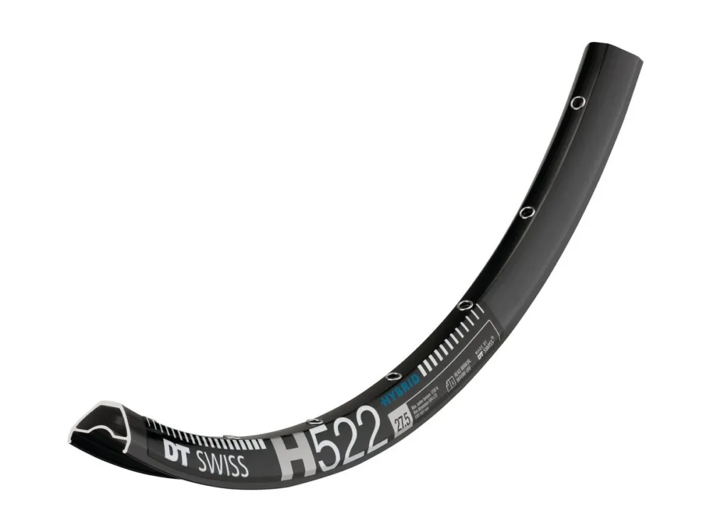 DT Swiss - Felge DT Swiss H 522 27.5Zoll, schwarz,28 Loch, 584-25, VL 6,5mm Echt