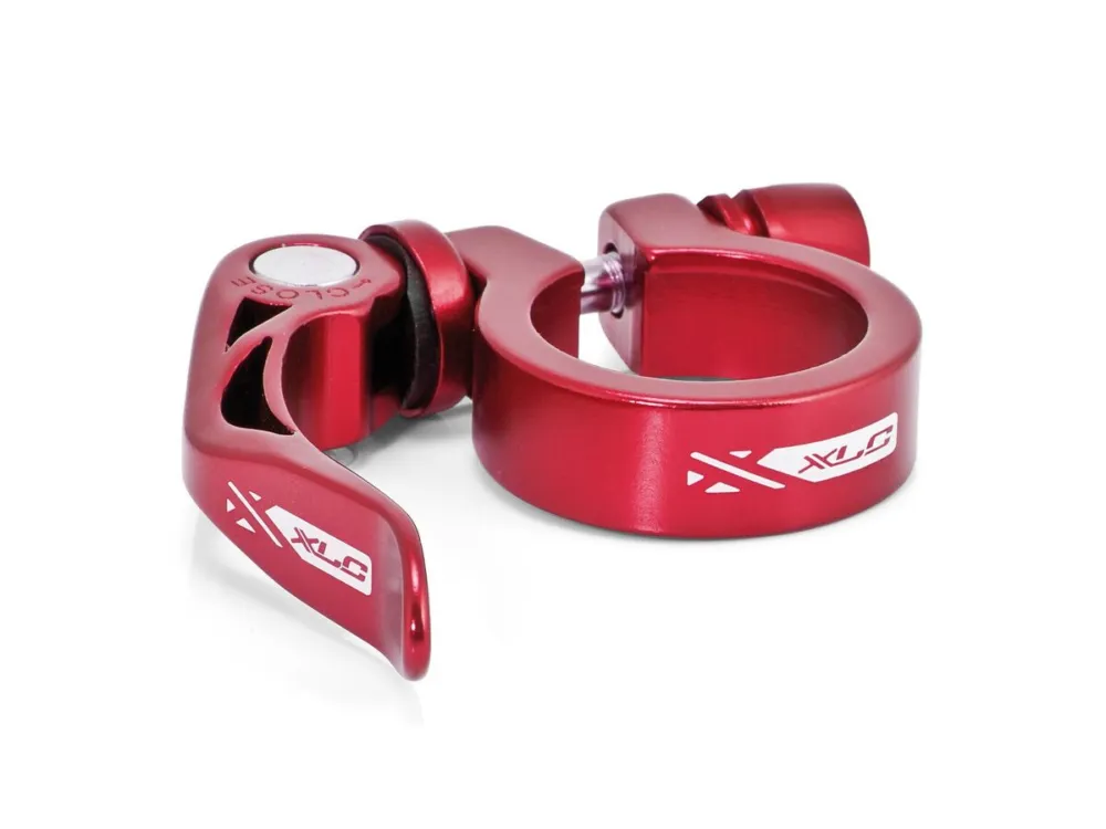 Kostenfreie Lieferung XLC Sattelstütz-Klemmring PC-L04 Ø 34,9mm, rot, Alu, mit Schnellspanner