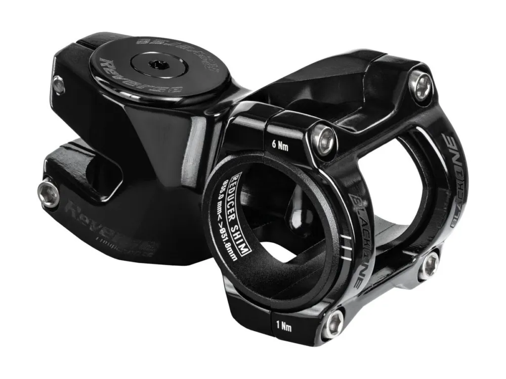 REVERSE Vorbau Black-ONE Titanium D-2 50mm Ø31,8 & Ø35mm (Schwarz) Preis Gesenkt